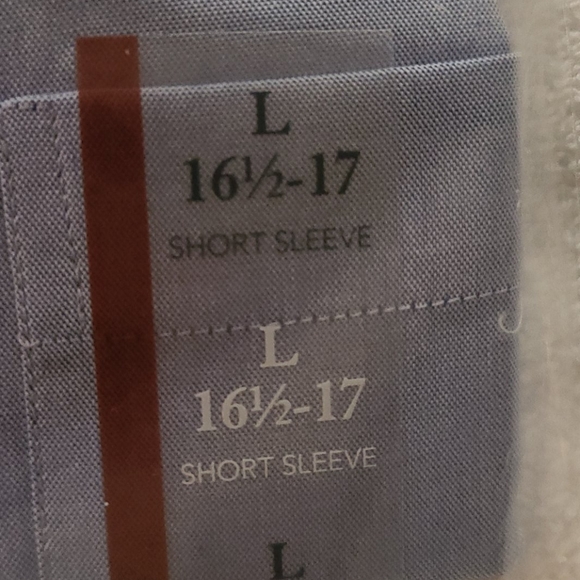 Men's short sleeve button down collar dress shirt - Picture 3 of 5